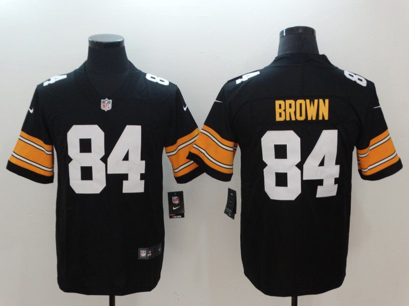 Men Pittsburgh Steelers #84 Brown Black Nike Vapor Untouchable Limited NFL Jerseys